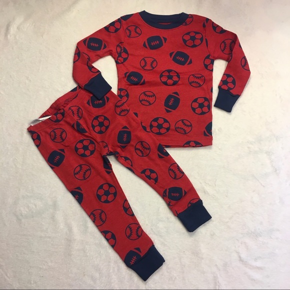 Carter's Other - NEW Old Navy Sports Pajamas Kids All Over Print Snug Fit Set 18m